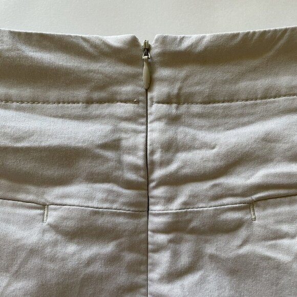 Nike Golf Skirt Women Size 8 Medium Ivory FIT DRY Short Mini Zip Pockets Active - Picture 9 of 13